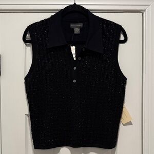 Vintage Beaded Banana Republic Sweater Vest - NWT